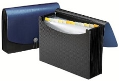 An example of a portable document organizer